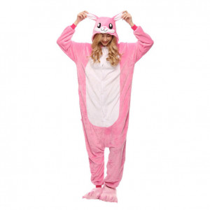 Кигуруми Розовый Кролик L (165-175)